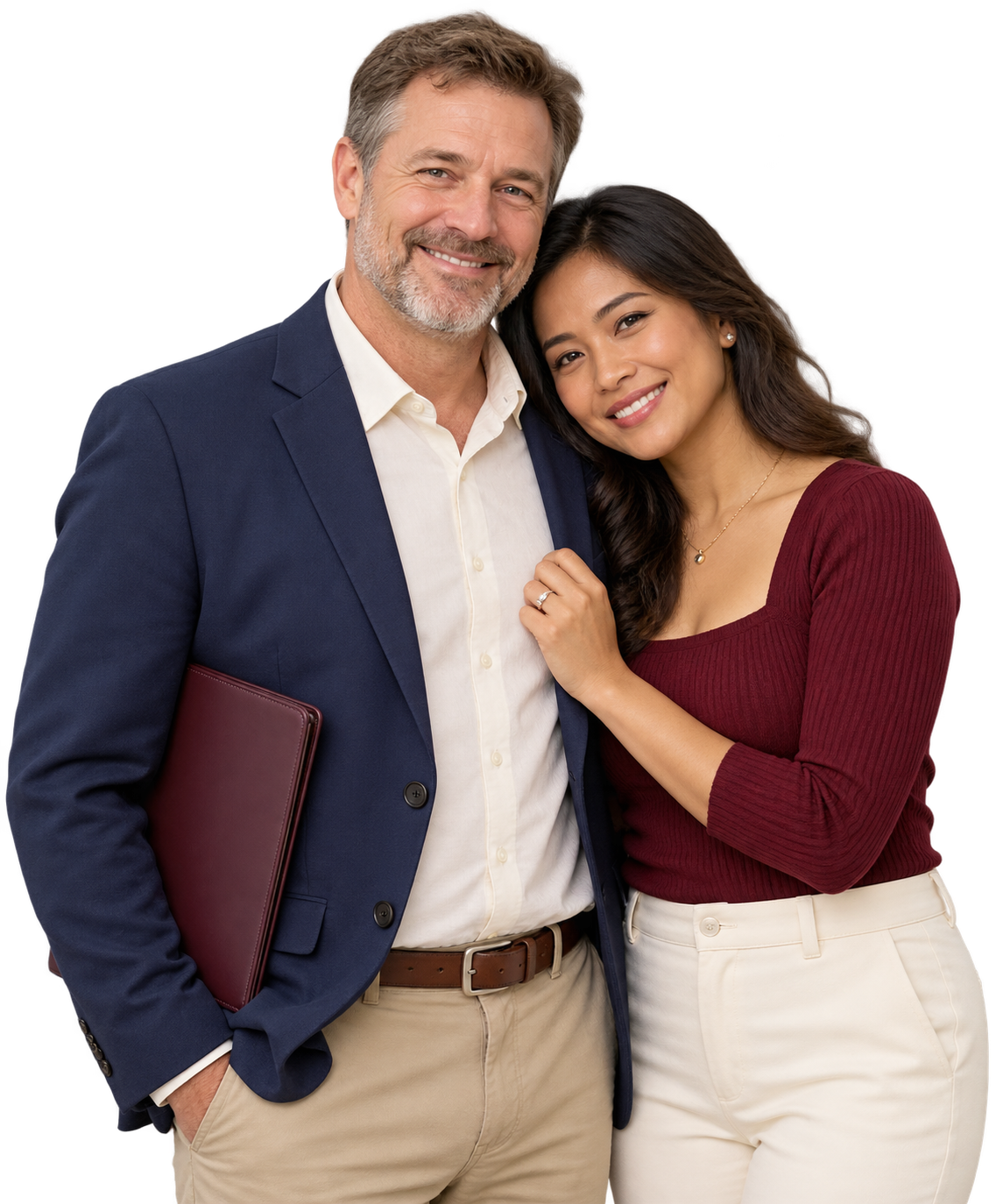 American man and Filipina fiancée preparing for their K-1 visa journey